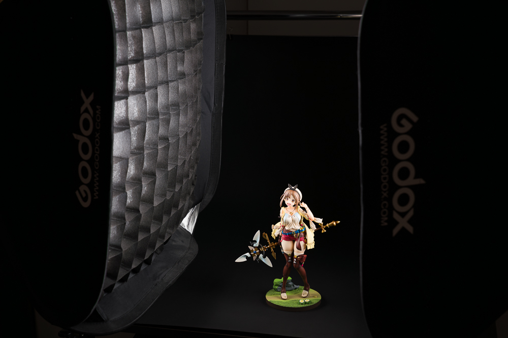 黒背景のライティング