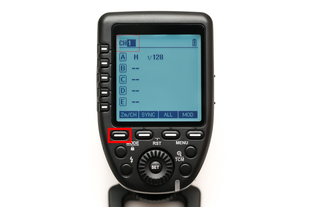 Xproの「チャンネル（CH）」の設定