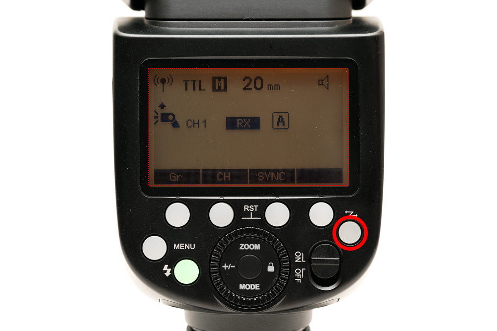 TT685IIを「レシーバーユニット（RX）」に設定