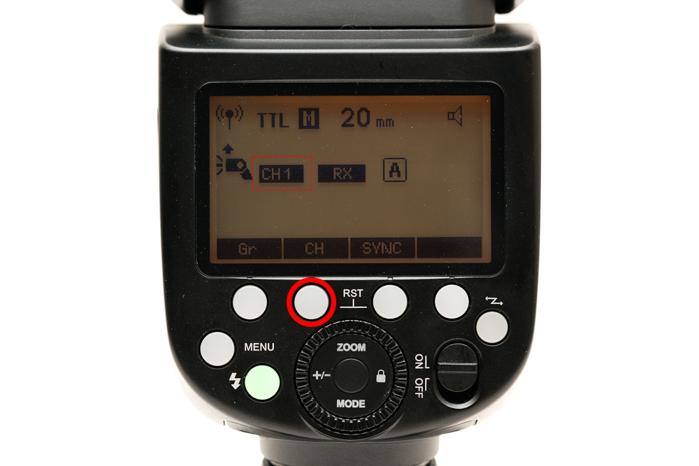 TT685IIの「チャンネル（CH）」の設定